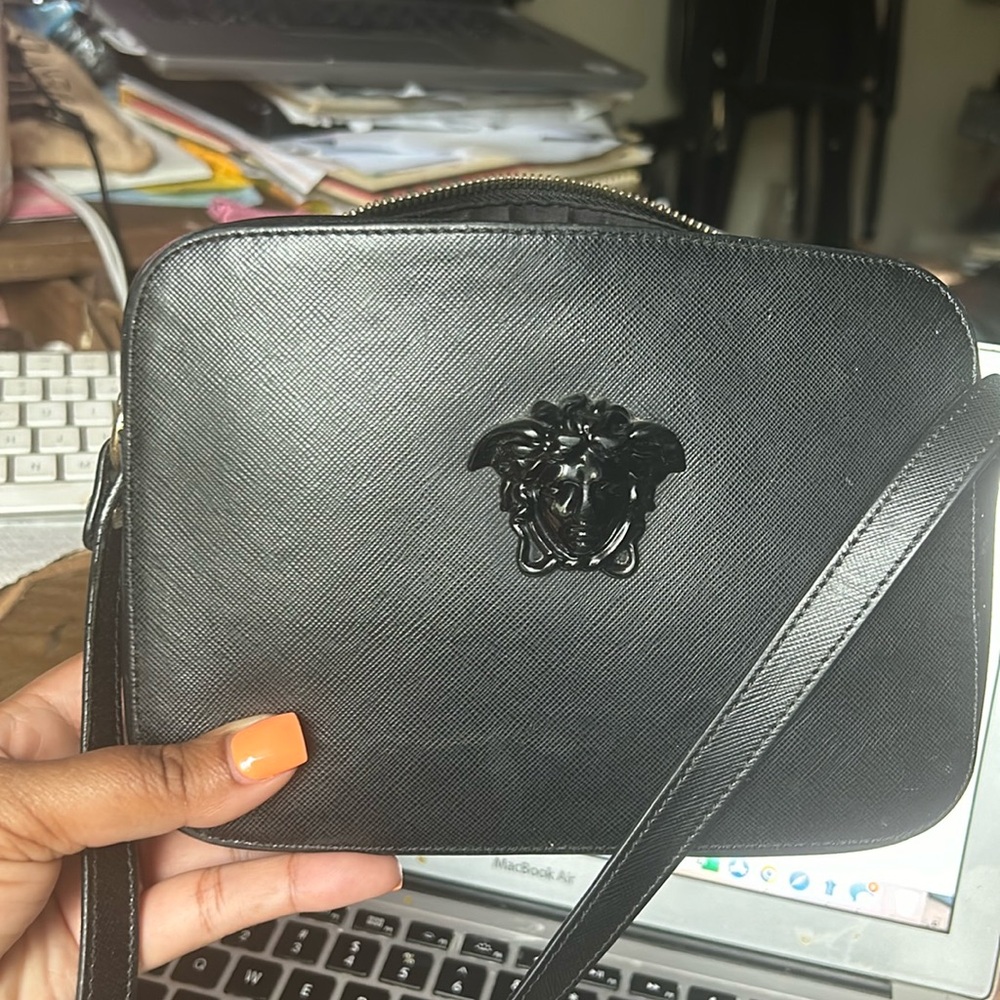 Worn Versace cross body bag